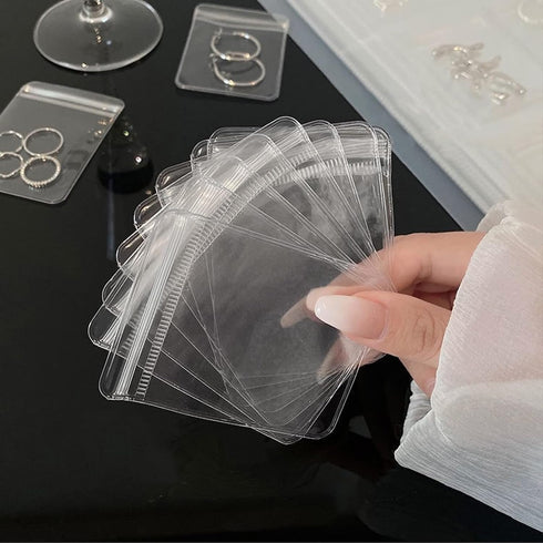 288 Grids Transparent Jewelry Storage Book with 100 Zipper Bags Portable Travel Jewelry Organizer Bags for Rings, Necklace, Bracelets...