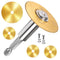1/4-Inch Hex Shank with 4PCS Rotary Drill Saw Blades(Titanium Coating),HSS Saw Disc Wheel Cutting Blades for Drills Rotary Tools...