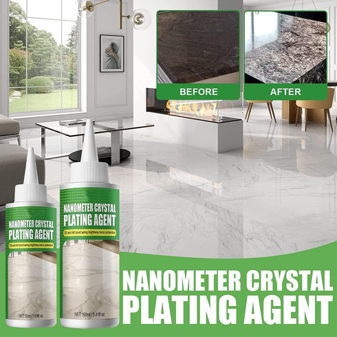 2 Pack Marble Nano Crystal-Plating Agent, Stone Crystal Plating Agent, Nano Crystal Plating Agent for Kitchen, Plastic Crystal Plating Agent...