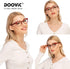 DOOViC 4-Pack Reading Glasses Blue Light Blocking Computer Readers Anti Eyestrain New Classic Style Spring Hinge Glasses for Women 1.5 Strength...