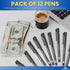 1InTheOffice Counterfeit Bill Detector Pen, Fake Money Marker Detector, (12 Pack) Counterfeit Pen...