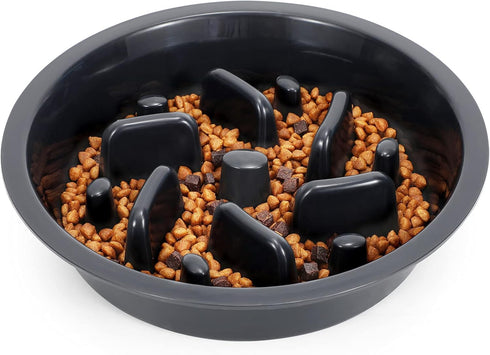 Dog Slow Feeder Bowl JASGOOD Reduce Slip Puzzle Bowl for Raised Pet Feeders - Interactive Bloat Stop Dog Dishes Elevated Diners Replacement Bowl (...