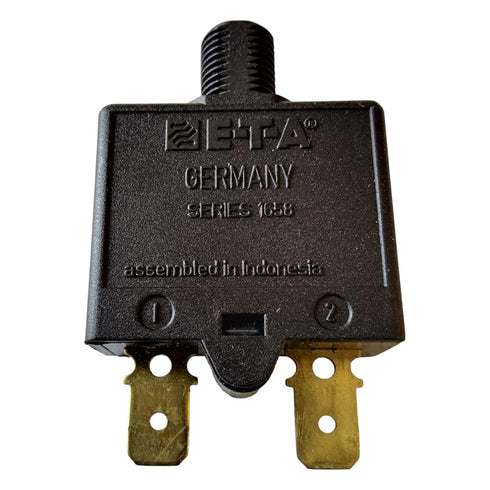 E-T-A Circuit Protection and Control 1658-G21-01-P10-15A, Circuit Breaker; Therm; Push; Cur-Rtg 15A; Flange; 1 Pole; Vol-Rtg 240/28VAC/VDC...