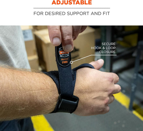 Ergodyne ProFlex 4020 Left Wrist Support, Black, X-Small/Small...