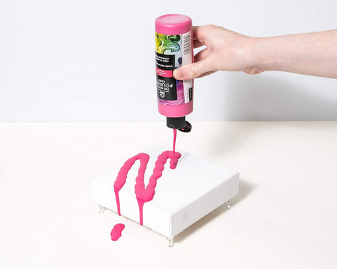 FolkArt Pre-Mixed Acrylic Pouring Paint, 8 oz, Bright Pink...