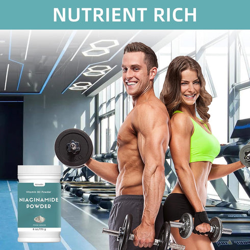 6 oz Niacinamide Powder, 100% Pure Niacin Powder, Add to Shakes, Juices and Smoothies for Optimal Health...