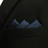 S&W SHLAX&WING Silk Ties for Men Neckties Pack Navy Dark Blue Solid Matching Pocket Square...