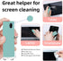 3 in 1Fingerprint Proof Screen Cleaner Tool, Touchscreen Electronic Screen Cleaner with Microfiber and Soft Fiber Flannel for All Phones, Laptop,T...