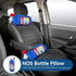 Car Neck Pillow, NOS Bottle Design Plush Car Headrest Pillow Neck Support Pillow for Car Seat, Office Chair, Travel, 11 x 4.7in (1)...