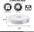 Masontops Tough Tops - Ball Wide Mouth Mason Jar Lids Plastic Leakproof - BPA-Free White Plastic Mason Jar Lids - Reusable Dry Canning Lids fit Ba...
