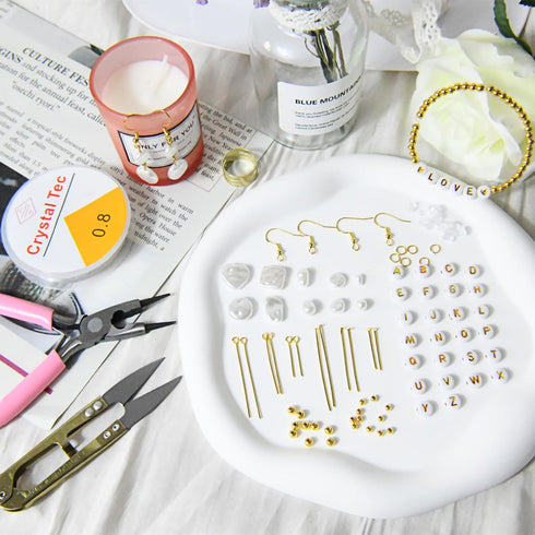 XKCWXY Pearl Beads Kit for Jewelry Making Imitation ABS Charms Bead 10 styles Beading DIY for Bracelet Earring Necklace Craft Decoration (1000 in ...