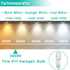 JDE11 75W 120V Halogen Bulb T4 Mini Candelabra Base Warm White 2800K Dimmable JD E11 Bulbs(Pack of 5)...
