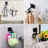 Hanging Utensil Holder Hooks Kitchen Utensil Hanger Wall Mount 360 Degrees Rotating Folding Hook Self Adhesive Hook Utensil Rack with 6 Hooks for ...