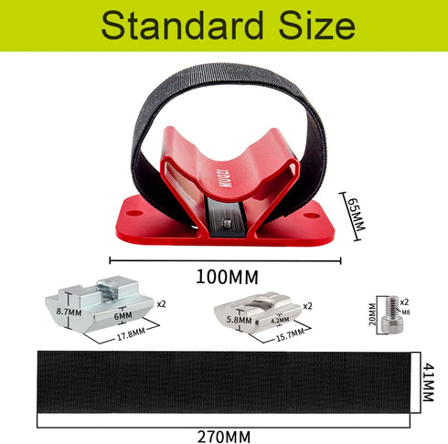 MUQZI Bicycle Rear Wheel Rack Mount Car Carrier Holder Installation for Road Mountain Bike Safe Transportation, Red...