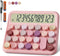 Mechanical Calculator 12 Digit Extra Large 5-Inch LCD Display, DECKLIT Battery Desk Calculator, Big Buttons Easy to Press Use as Office Calculator...