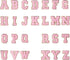 4Pcs Pink Chenille Letter, 2.2" Iron on Letters Patches, Chenille Letter Patches for Clothing (K)...