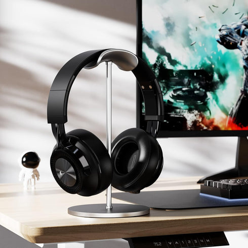 Bluetooth Headphones Over-Ear, 60H Playtime and with Low Latency Wireless Headphones with Microphone, HiFi Stereo Foldable Lightweight Headset, De...