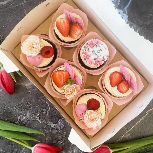 200 Pieces Tulip Cupcake Muffin Liners Greaseproof Paper Baking Cups Cupcake Wrappers for Birthday Wedding Party Baby Showers Catering Restaurants...