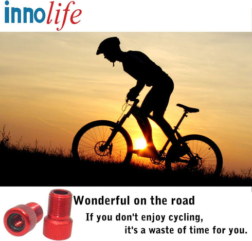 Aluminum Presta to Schrader Converter Car Valve Adapter Bicycle Bike Tube Pump Air Compressor Tools (Yellow)...