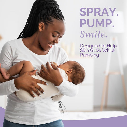 Pumping Spray 2 Fl Oz | Organic Skin Lubricant for Breast Pumping | Pump Flange Spray for Breast Shields | Vegan & Lanolin Free, Made in USA | Hel...