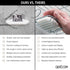 Questech Decor Shower Soap Dish, Lugged for New Construction, Corner Shower Shelf for Tiled Shower Walls, 5 Inch Geo Lugged Shower Corner Shelf, G...