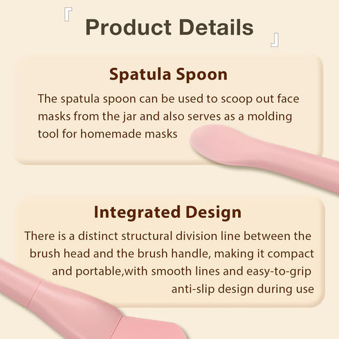 4PCS Silicone Face Mask Applicator Set: Dual-Ended Facial Mask Brush with Spatula for Mud, Clay - Skincare Tool...