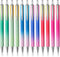 12Pcs Ballpoint Pen Retractable Pens with Metal Clip Gradient Color Comfortable Writing Pens Gift Pens for Journaling Medium Point 1.0 mm for scho...