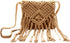 Van Caro Handwoven Cotton Straw Shoulder Bag Crochet Tassel Beach Bohemian Purse for Women...