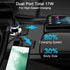 USB C Type C Car Charger Fast Charging for iPhone 15/15 Pro/15 Plus/15 Pro Max, Android Auto USB C Coiled Cable for Samsung Galaxy A05/A05S/A54 5G...