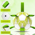 Dog Toys Soccer Ball with Straps, World Cup Interactive Toys for Tug of War, Dog Water Toys, Puppy Birthday Gifts for Small & Medium Dogs (Cabbage...
