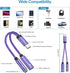 USB C to 3.5mm Audio Headphone & Android Phone Charger Adapter, 2-in-1 Type C to Aux Earphone Jack Dongle Cable & 60W Fast Charging for Samsung Ga...