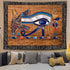 Ine Ive Egyptian Horus Eye Tapestry Ancient Egyptian Gods Pharaohs Hieroglyphic Tapestries Flannel 80x60inch for Living Room and Bedroom Decoratio...