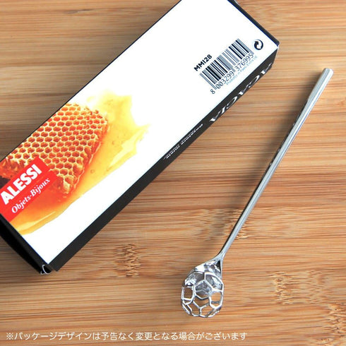 Alessi "acacia" Honey Dipper in 18/10 Stainless Steel Mirror Polished, Silver...