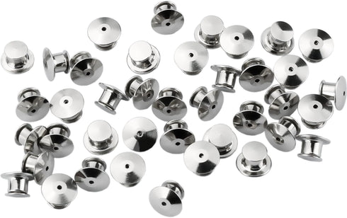 SUBANG 30 Pieces Metal Pin Backs Locking Pin Keepers Locking Clasp with Storage Case...