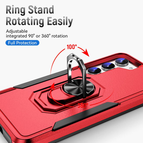 for Samsung Galaxy S23 Plus Case Galaxy S23+ Case with Kickstand Armor Magnetic Ring Rugged Protective Military Grade Shockproof Case for Galaxy S...