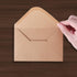 V-flap Kraft Envelopes, 50 Pack, 4 x 6 Inch, A4 Envelopes, Card Envelopes, Brown Envelopes, Kraft Paper Envelopes for Invitations, Postcard Envelo...