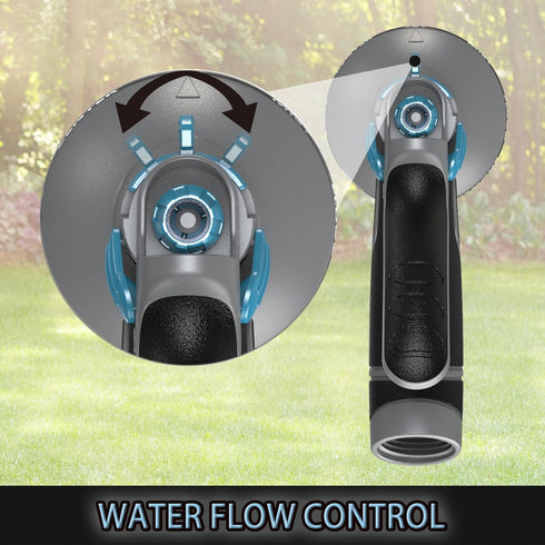 Upgrade Garden Hose Nozzle Sprayer with Water Volume Control Valve, High Pressure Water Gun, 8 Adjustable Watering Patterns Suitable for Watering ...