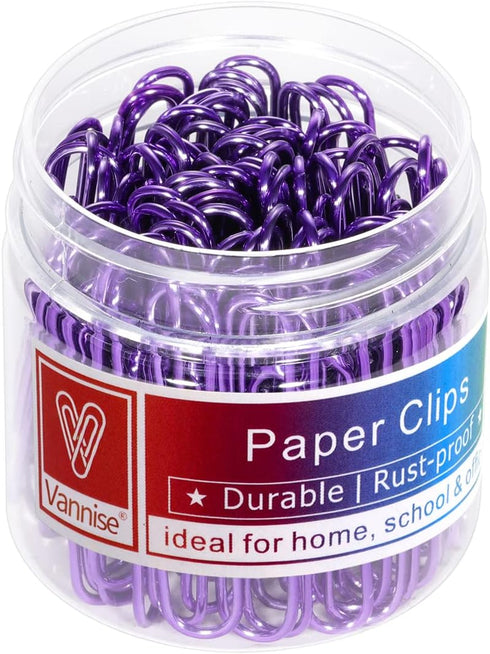 Paper Clips, 100PCS 2" Paper Clips Large?50MM), Durable & Rust Resistant Coated Paper Clips, Large Paper Clips Great for Office, School and Person...
