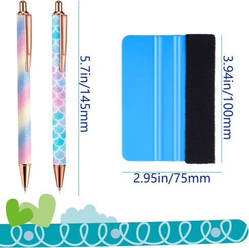 Weeding Tools for Vinyl?2 Pieces Air Release Pen Craft Vinyl Weeding Tools Stainless Steel Point Retractable Air Release Weeding Tools for Craft W...