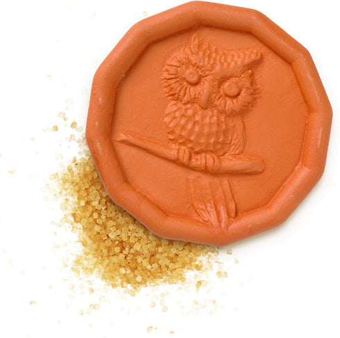 Terra Cotta Brown Sugar Saver | Owl Design | Food-Safe Softener for Cookies, Marshmallows, Dried Fruits & More | Reusable Moisture Keeper by JBK P...
