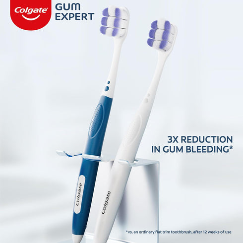 Colgate Gum Expert Ultra Soft Gum Toothbrush Pack, Extra Soft Toothbrush for Sensitive Gums, Gum Bleeding and Irritation, 2 Pack...