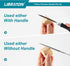 Libraton Needle File Set Interchangeable, Small Files, Mini Files, Wood Files, Metal Files Set, 6PCs Steel Files with Handle for Precision Metal F...