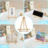 4PCS 9 Inch Wood Easels, Tripod, Painting Party Easel, Kids Student Tabletop Easels for Painting, Easel Stand for Painting Canvases, Portable Canv...