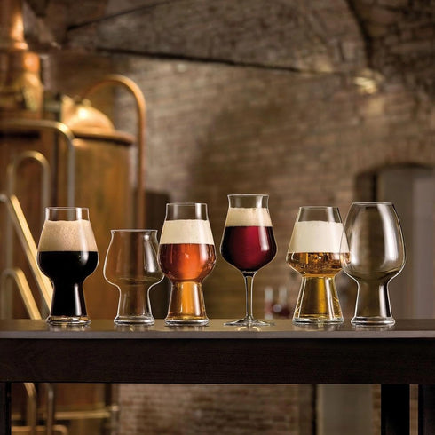 Luigi Bormioli Birrateque 20.25 oz Stout Beer Glasses (Set of 2) - Craft Beer Glasses for Baltic Porter, Irish Dry Stout, Milk Stout, Laser-Cut Ri...
