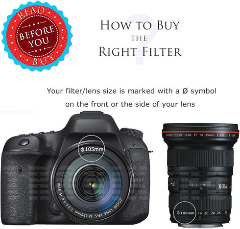 105mm Pro Series High Resolution Digital Ultraviolet UV Protection Filter for Sigma 120-300mm f/2.8 DG OS HSM Lens + Microfiber Cloth...