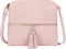 SG SUGU Lightweight Medium Crossbody Bag Shoulder Bag with Tassel and Zipper Pocket...