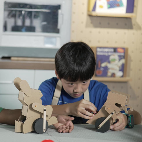Dinobot STEM Kits for kids age 8-10 5-8, DIY Toy Dinosaur Robot, Learning science experiments in Linkage Structure Basic Electronics, Arts and cra...