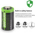 CR2 3V Lithium Battery, CR15H270 1000mAh for Golf Rangefinder Nest Temperature Sensor Instax Mini Camera/Polaroid Camera Non-Rechargeable (CR2 12 ...