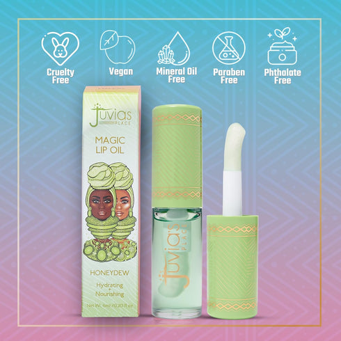 Juvia's Place Magic Lip Oil Honeydew - Hydrating Plumper All Day Light Non Sticky Lipgloss Makeup - Enhance Beauty w/Glossy Dewy Shine Glow & Mois...