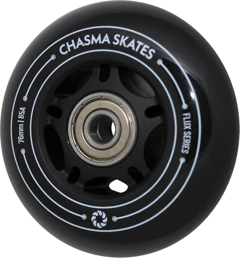 Flux 2 76mm RipStik Wheels 85A for Ripsurf Caster Board, RipStik Wave Board, or Crazy Cart Wheels Replacement, 2 Pack with Bearings...